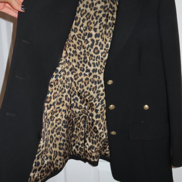 Veronica Beard Black and Gold Blazer Size 6 - Picture 3 of 4